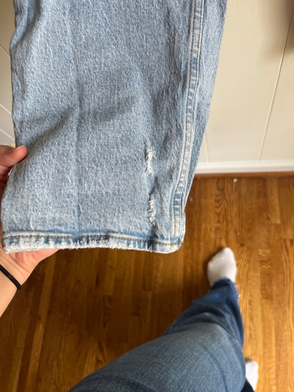 Abercrombie & Fitch Women's 90s Straight Ultra High-Rise Blue Jeans Sz 32/14 S - Picture 6 of 12